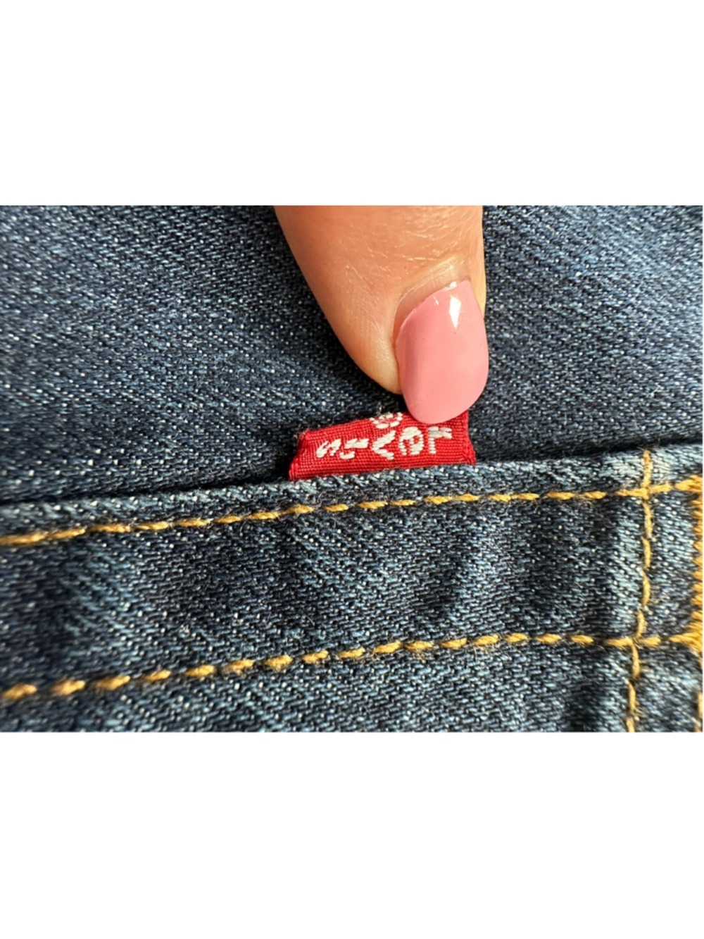 Levi’s 505 Regular Fit Jeans Dark Wash Stretch Denim W38 L30 Classic Straight Le - Picture 12 of 16
